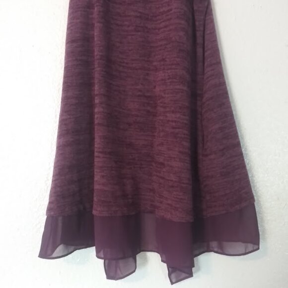 Logo by Lori Goldstein Women's S purple marbled sleeveless cardigan sweater - Picture 7 of 13